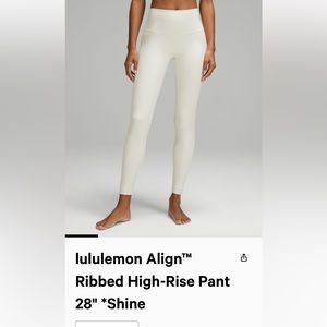 lululemon Align™
Ribbed High-Rise Pant 28” Shine